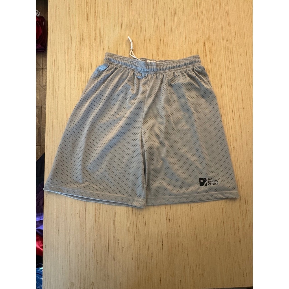 Badger Sport Mens Gray Mesh Athletic Shorts Size L The Fitness Center Gym 21‎